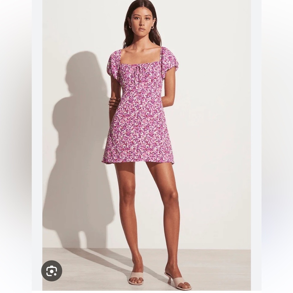 NWT Faithfull the Brand - Lovita Pink Floral Mini Dress - XS
